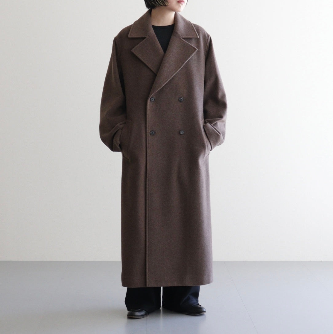 SUPER FINE WOOL MOSSER CHESTERFIELD COAT #TOP BROWN [A25AC05WM]