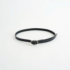 Double Buckel Leather Belt #Black [YK26FW01408A]