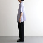 COTTON SHEER KNIT OPEN COLLAR SHIRT #LAVENDER [YK25SS0964S]