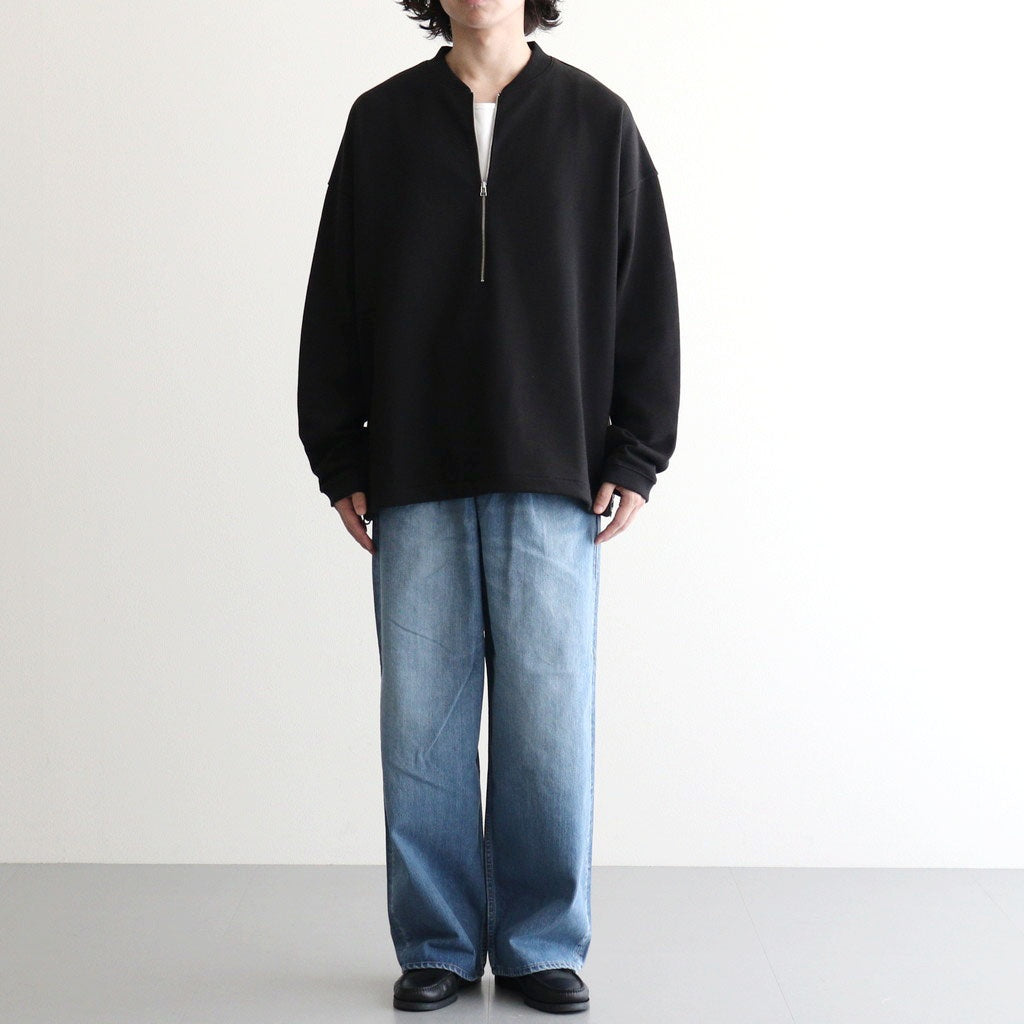 ハーフZipスウェットPO #BLACK [D226-T11101]