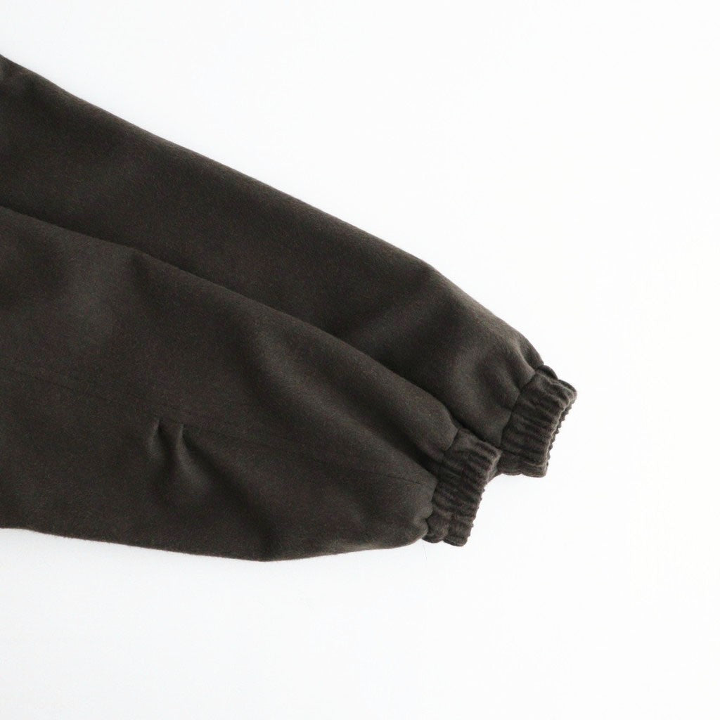 BABY CAMEL FLANNEL ZIP BLOUSON #DARK BROWN [A26AB03BF]