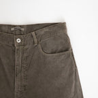 GARMENT-DYED FINX CORDUROY 5P WIDE PANTS #OLIVE BROWN [A26AP02FX]