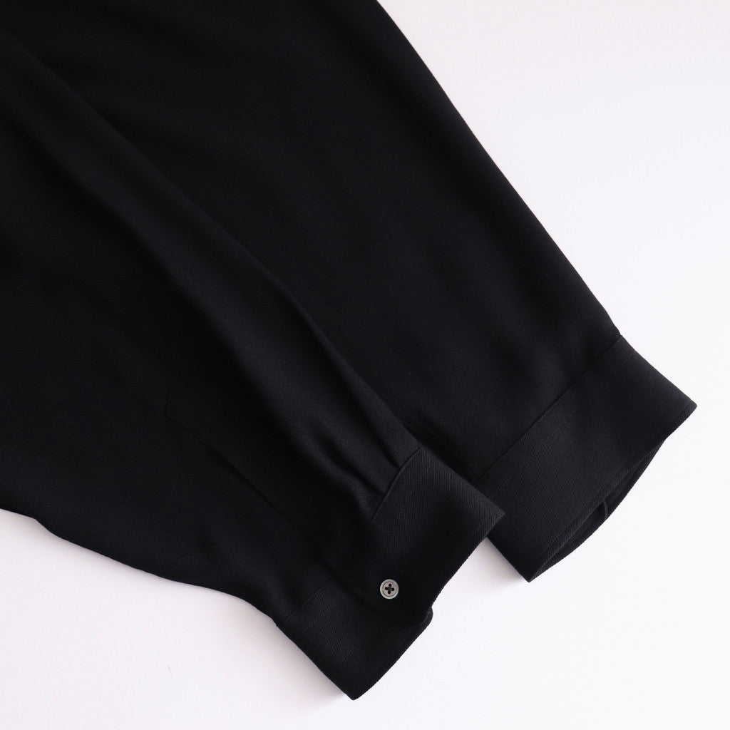 SIDOGRAS Twill Viscose Oversized Sleeping Shirt #BLACK [GM244-50014B]