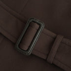 TWISTED DOUBLE CLOTH COAT #DARK BROWN [A25AC02WD]