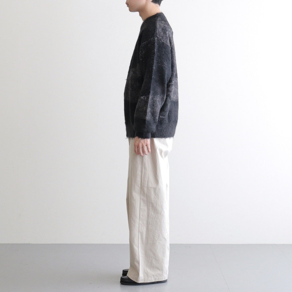 Abstract Jaquard Mohair Sweater #BLACK [YK26SS01236S]