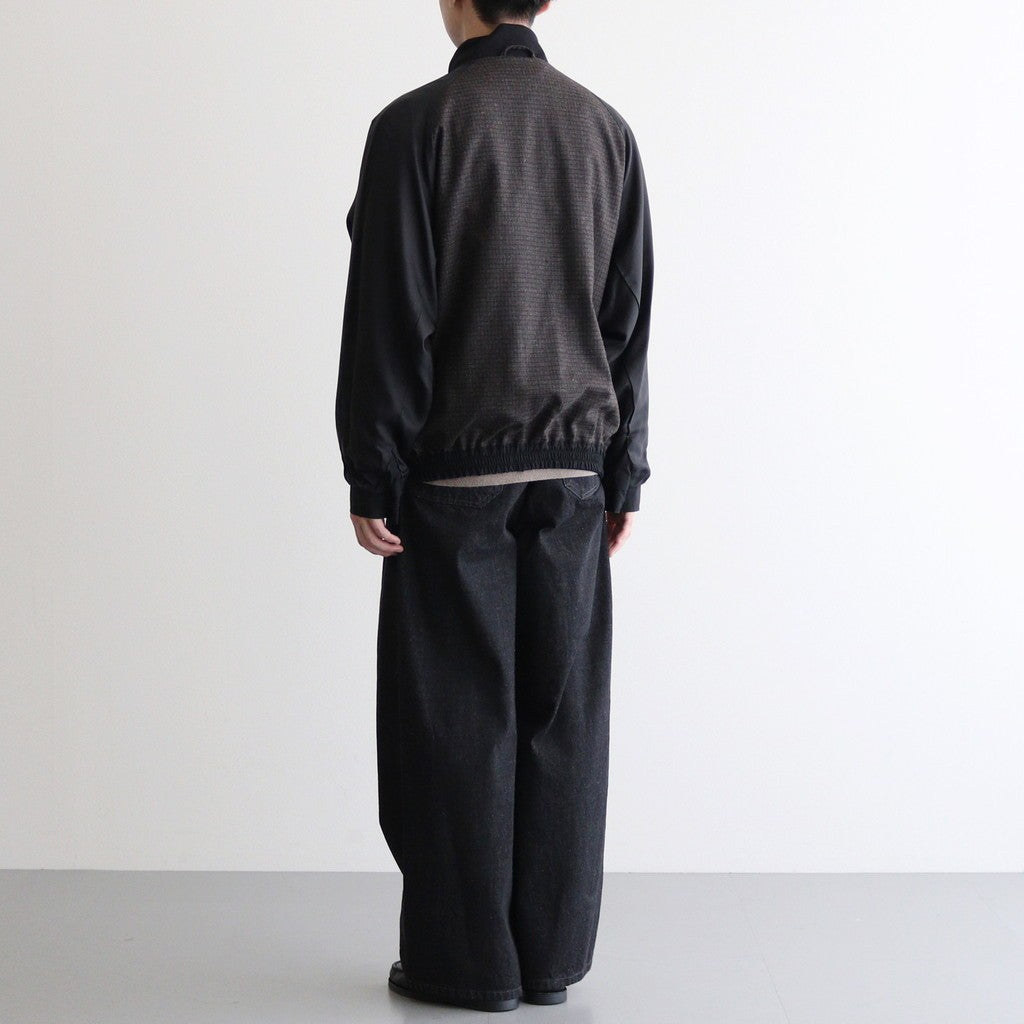 Wool Nylon Reversible Harrington Jacket #BLACK [YK25FW01058B]