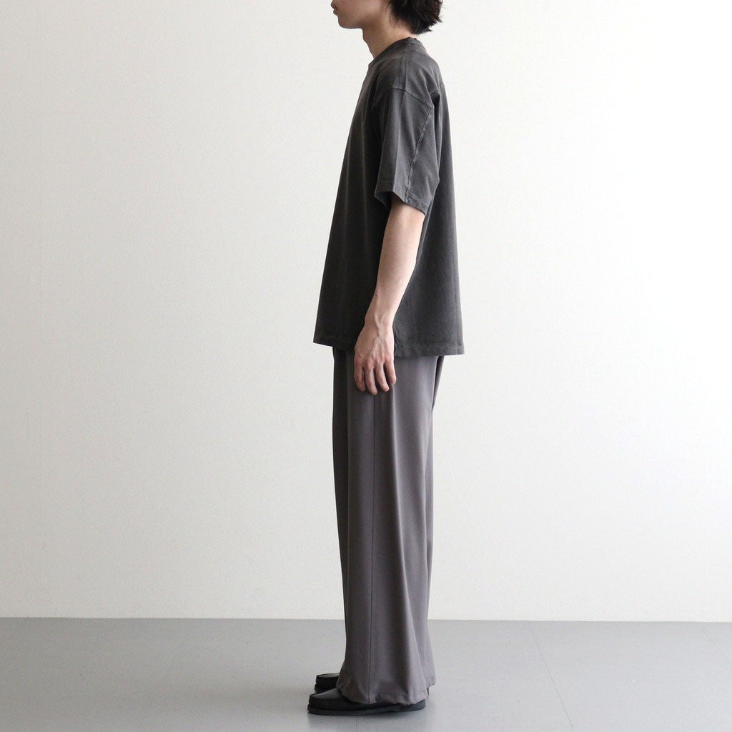 GARMENT-DYED YOKE T-SHIRT #CARBON [YK26SS01296CS]