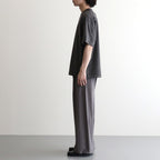 GARMENT-DYED YOKE T-SHIRT #CARBON [YK26SS01296CS]
