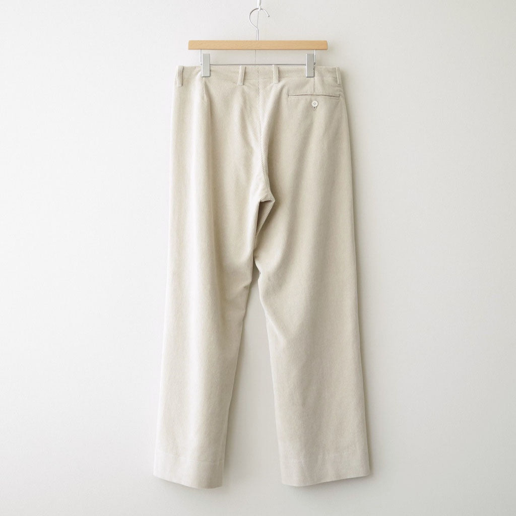 Cotton & Rayon Corduroy Pants #Off-White [OFH011PT11]