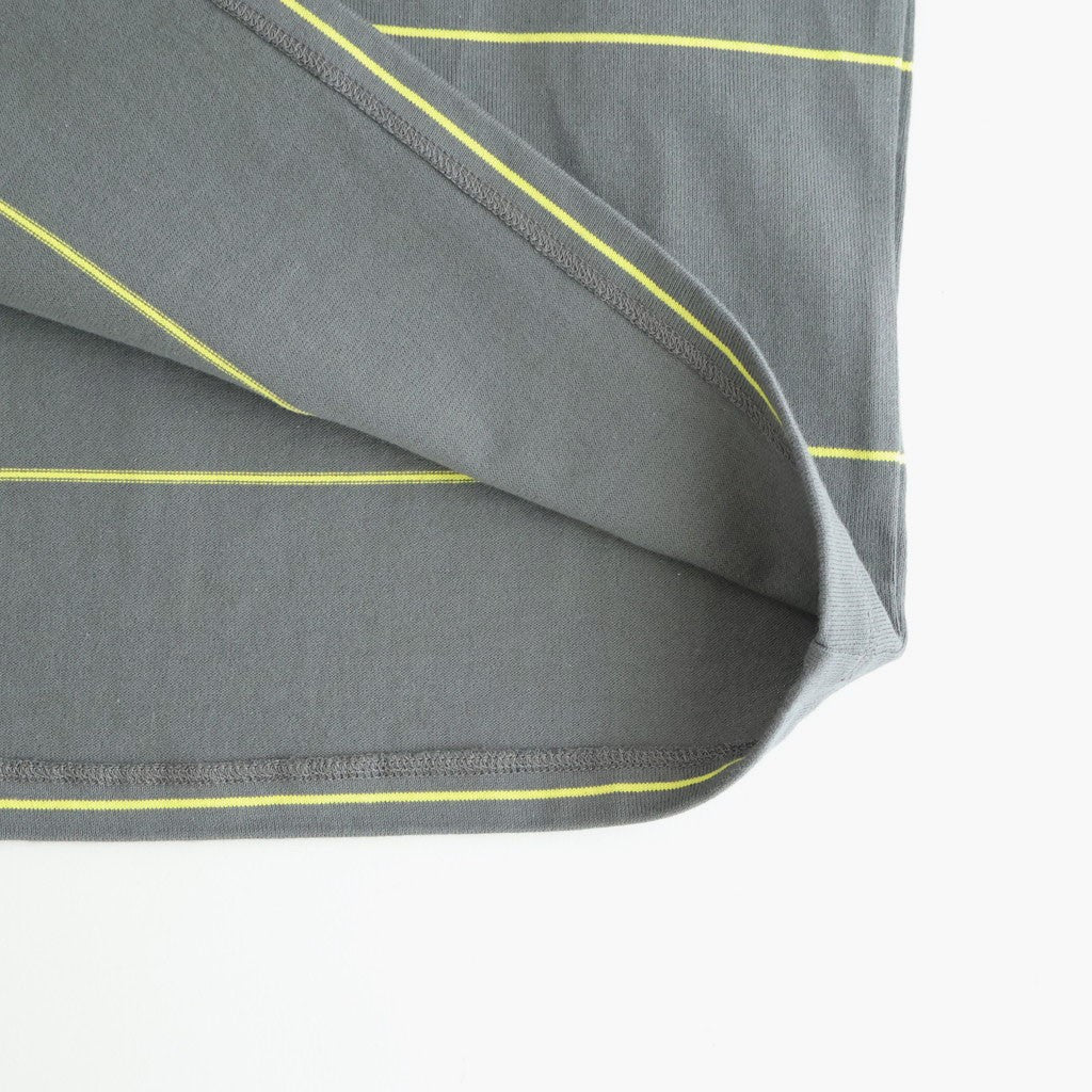 PIN BORDER S/S TEE #GRAY×YELLOW [FSC261-70262]
