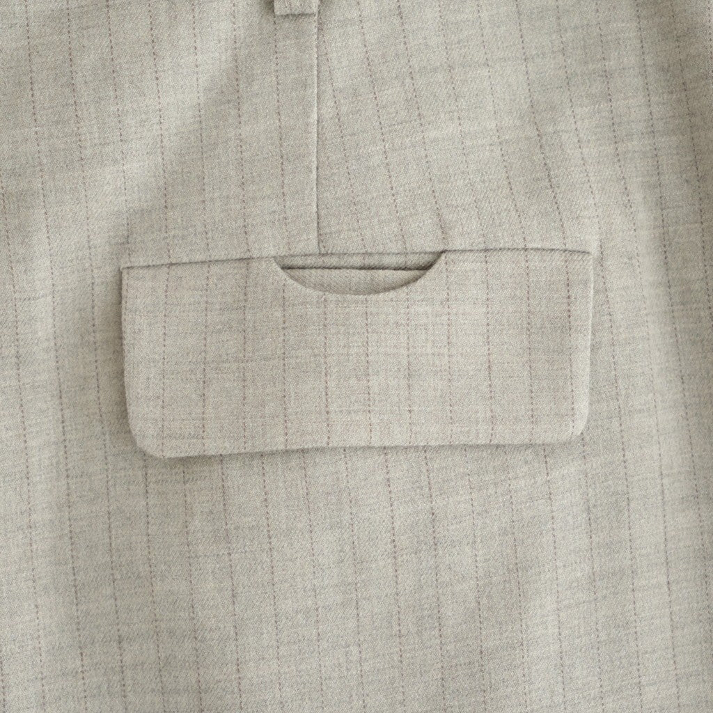 よそいきシンプル2タックワイドPT #BEIGE STRIPE [D226-P153]
