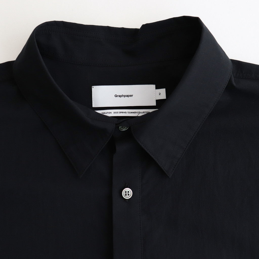 Seersucker Pullover Shirt #BLACK [GU251-50063]