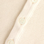 ORGANIC SOFT RIB HENLY NECK P/O #IVORY [A25SP03OT]
