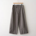 KATHARINE HAMNETT Organic Cotton Wide-leg Work Pants #GRAY [YK25FW01131P-KH]