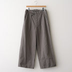 KATHARINE HAMNETT Organic Cotton Wide-leg Work Pants #GRAY [YK25FW01131P-KH]