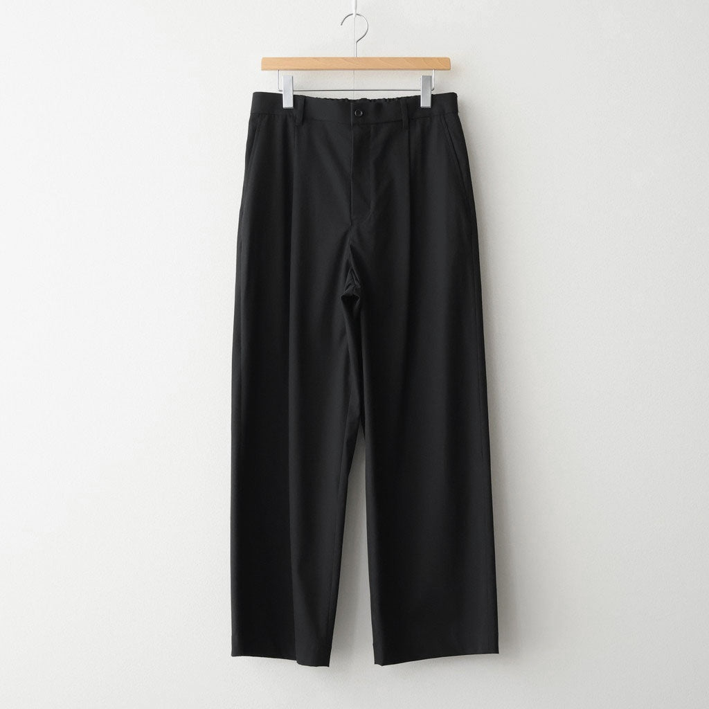 Brushed Cotton Gabardine Wide Straight Pants #BLACK [GM261-40395]