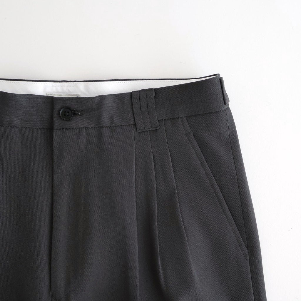 3pleated Wide-leg Trousers #CHARCOAL [YK26SS01170P]