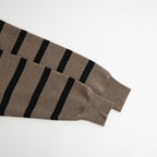 Rugby Shirt #BEIGE BROWN×BLACK [I26AW-K8]