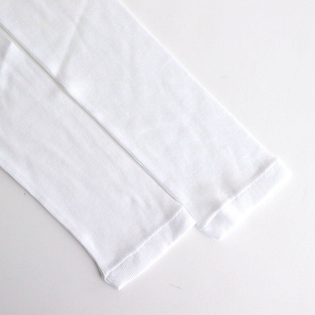 COMPACT RIB LONG SLEEVE T-SHIRT #WHITE [KKAGGM0021]