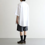 Cotton Linen Seersucker Track Shorts #GRAY [GM262-40036]