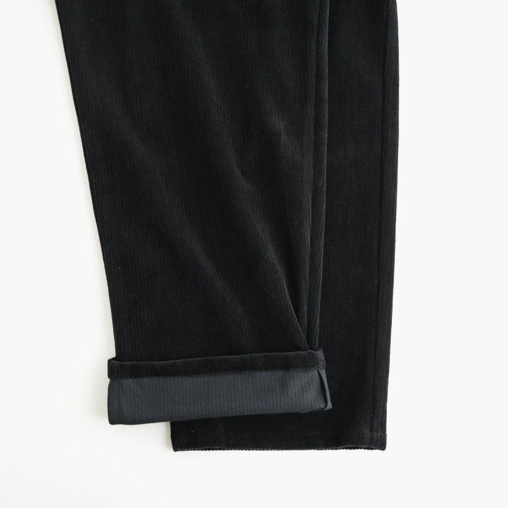 Soft Knit Corduroy Wide Tapered Chef Pants #BLACK [GM263-40112B]