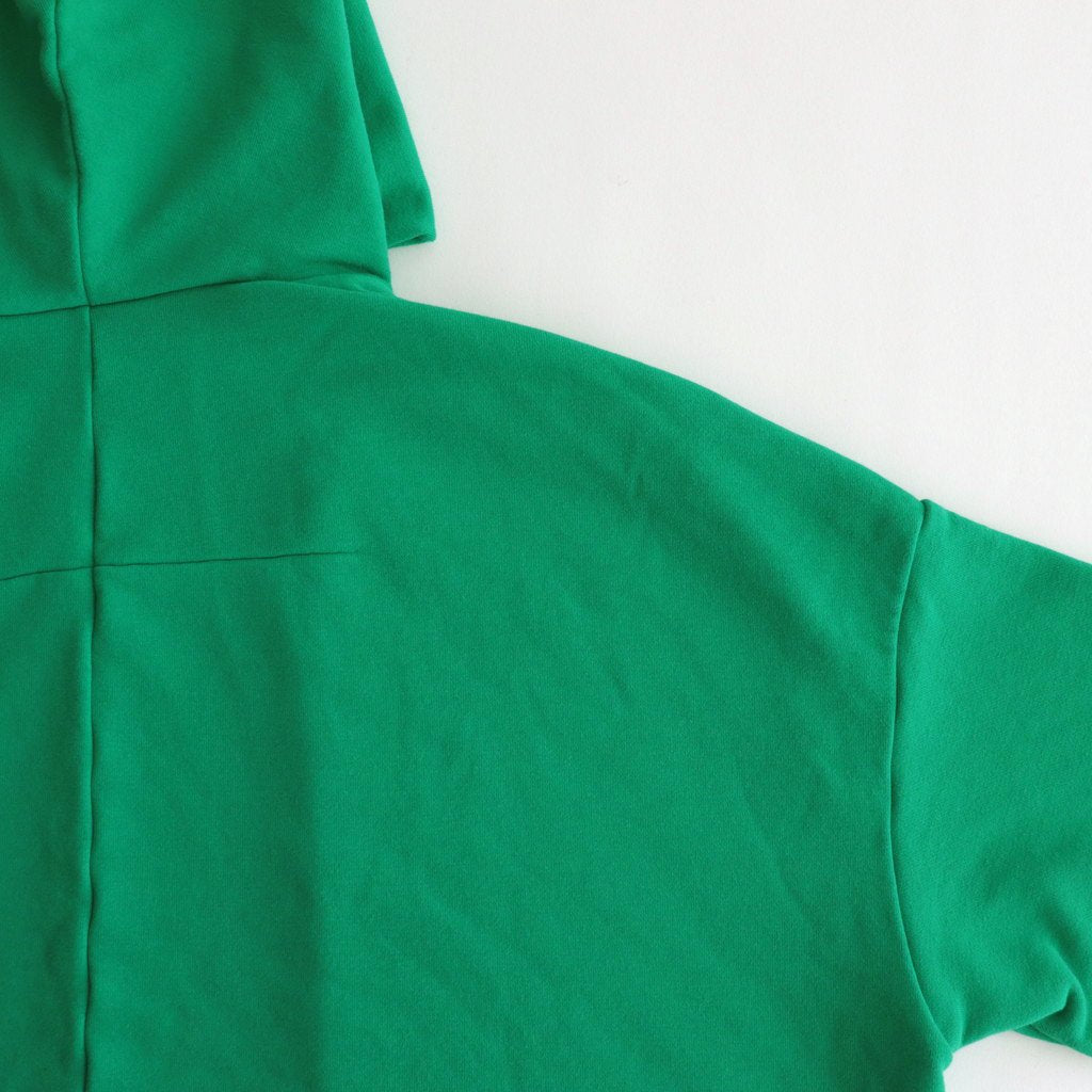 FCDPTD｜製品染＆ポリエステル裏毛 前開きパーカー #THE GREEN