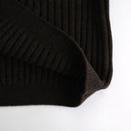 Wide Rib Highneck Sweater #BROWN [YK25FW01100S]