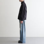 FADED MODERN DENIM PANTS WIDE CUT #FADED INDIGO [25330402]