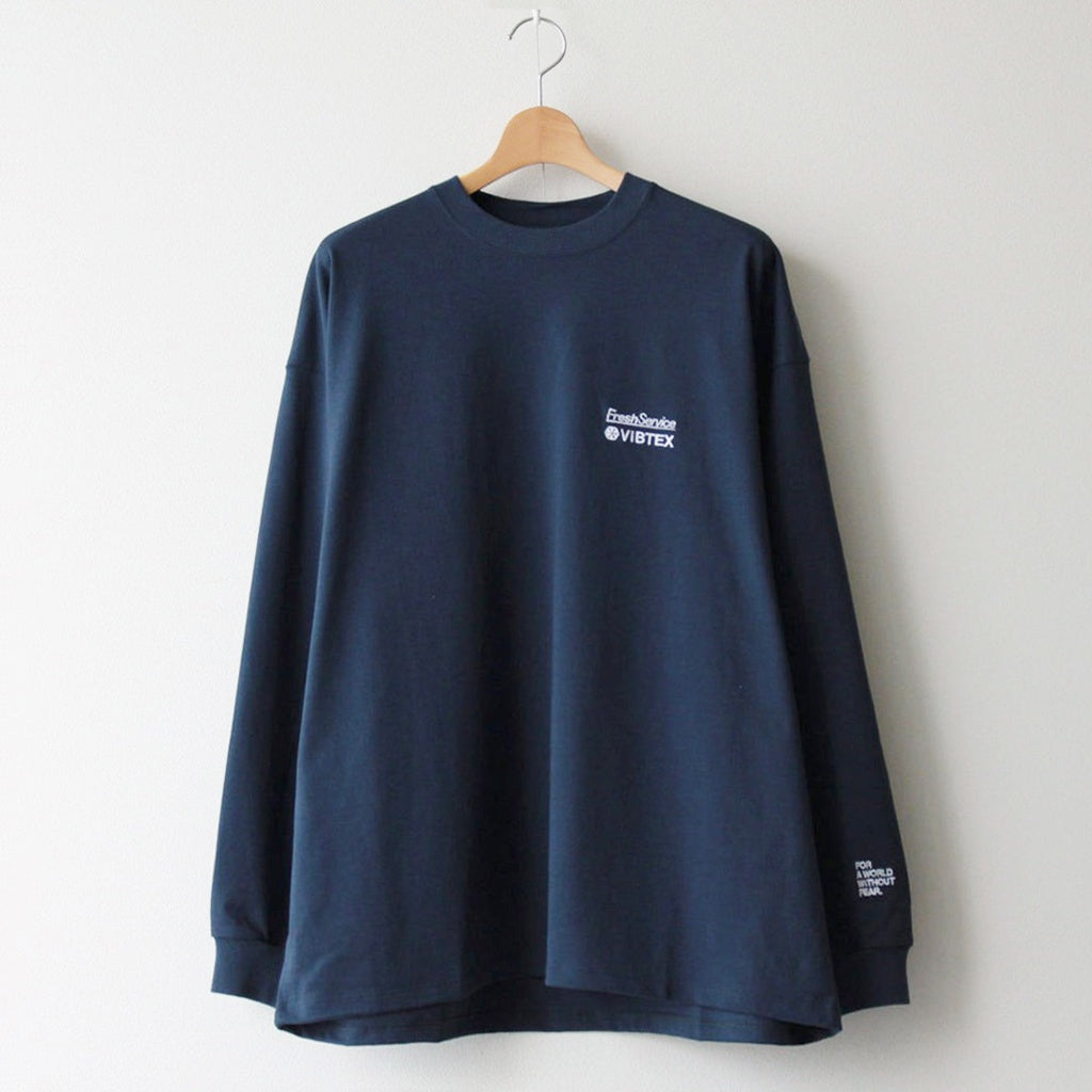 VIBTEX for FreshService L/S CREW NECK TEE #NAVY [FSC244-70177B]
