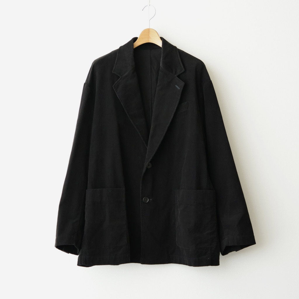 VINTAGE CORDUROY SINGLE BREASTED JACKET #BLACK [ST.1580]