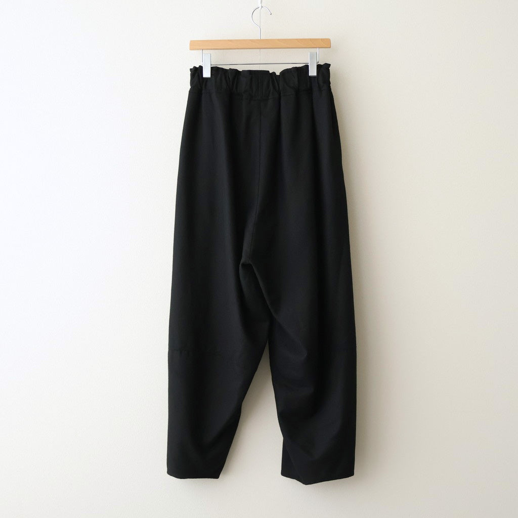 FSHGPT - ウールシーチング ・ ガーメントウォッシュ イージーパンツ #95 Black [SN_FR1604PF]