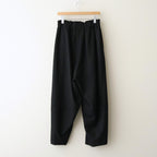 FSHGPT - ウールシーチング ・ ガーメントウォッシュ イージーパンツ #95 Black [SN_FR1604PF]