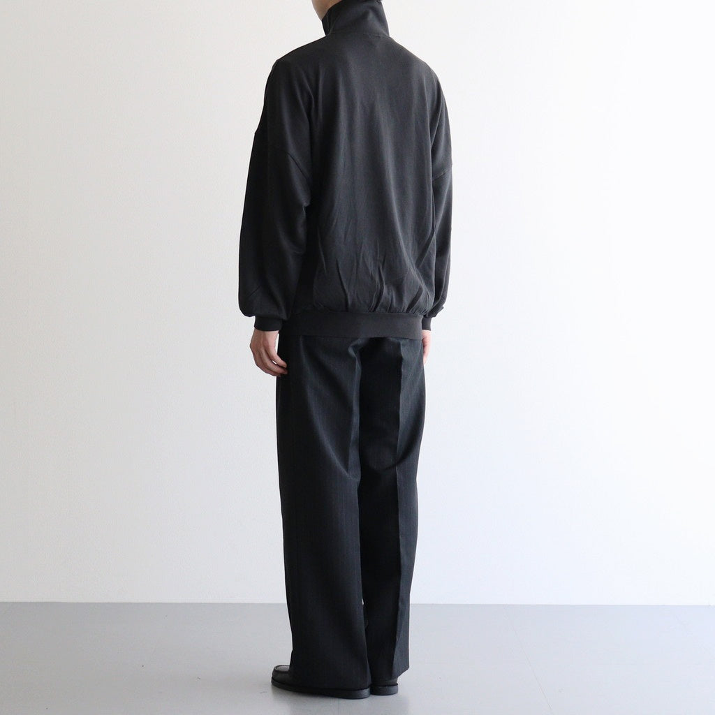 SUPER HIGH GAUGE SWEAT ZIP BLOUSON #INK BLACK [A25AB01CU]