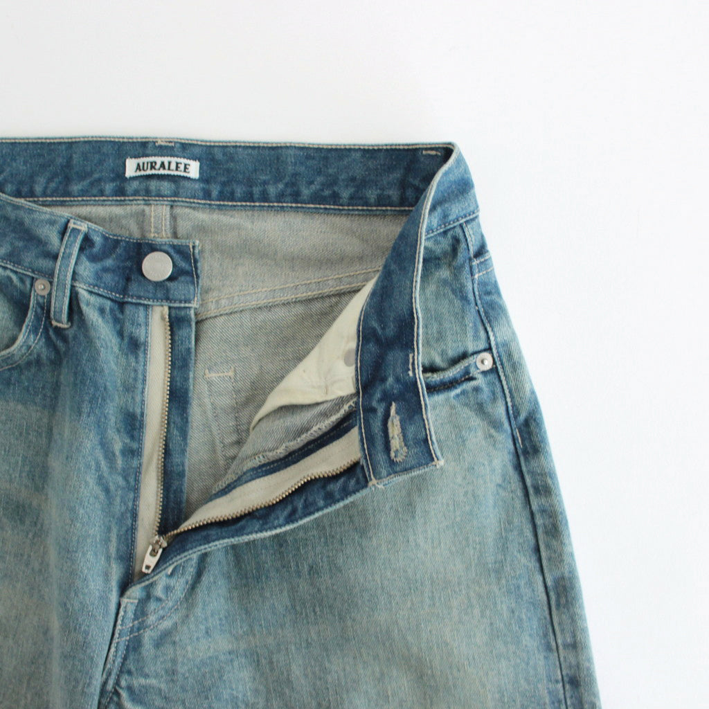 SELVEDGE FADED HEAVY DENIM PANTS #FADED INDIGO [A24AP03DH]