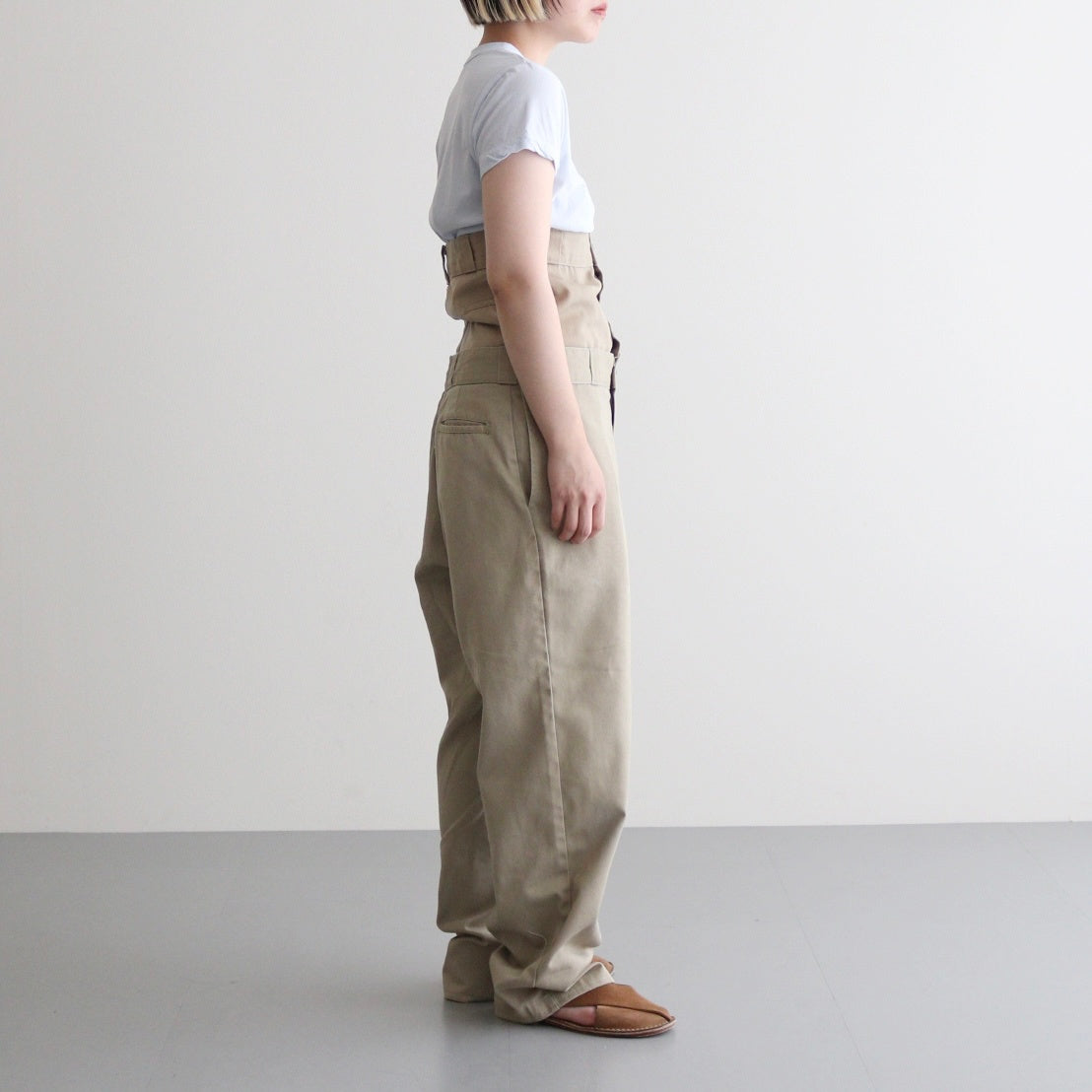 W WAIST CHINO PT #BEIGE A [Q25A-T064]