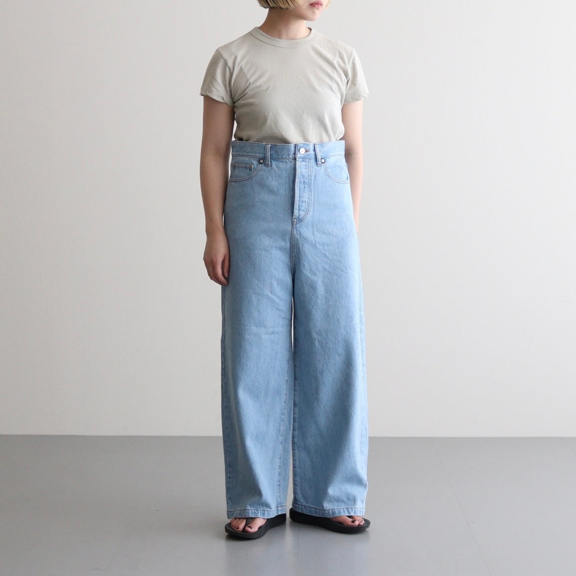 FIVE POCKET DENIM PT #LIGHT BLUE [Q25A-T053] - ciacura 三重県