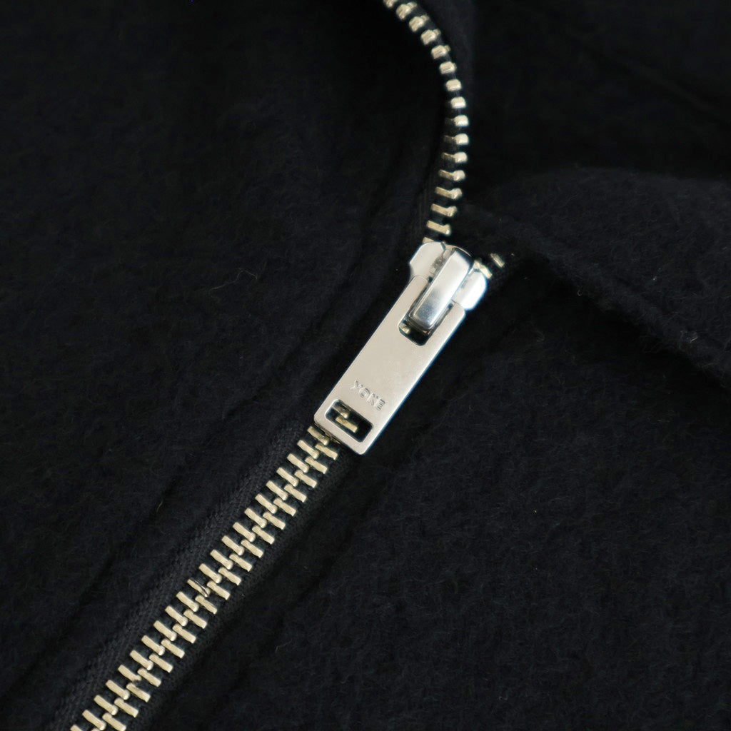 Wool Fleece Half Zip Pullover #BLACK [YK25FW01090B]