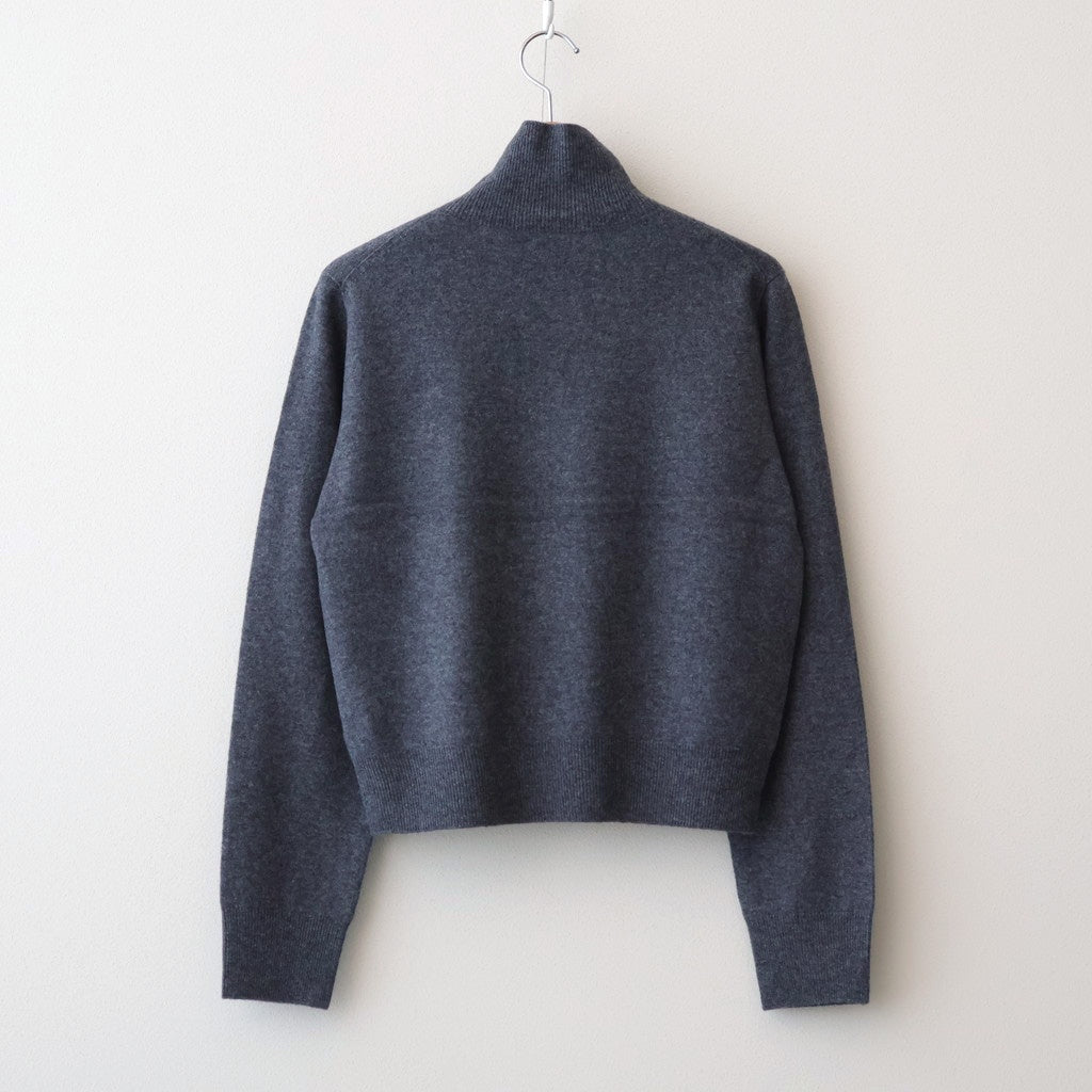 Wool Cashmere Turtle Knit #GRY [12520537]