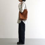 LEATHER SHOULDER BAG - M MADE BY AETA #BROWN [A26AB02AE]