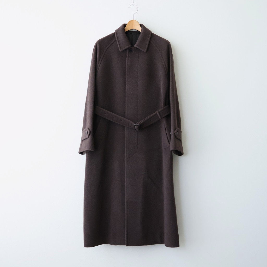 SUPER FINE WOOL MOSSER SOUTIEN COLLAR COAT #TOP BROWN [A26AC03WM]