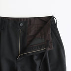 よそいきシンプル2タックワイドPT #BLACK [D125-P153]