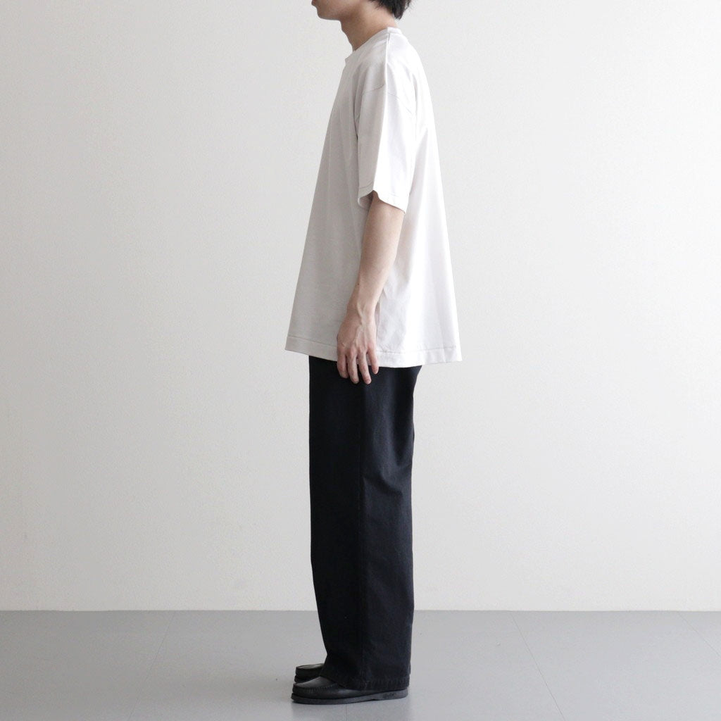 SUVIN 60/2 OVERSIZED T-SHIRT #WARM WHITE [KKAGLM0015]