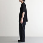 LUSTER PLAITING TEE #BLACK [A00P02GT]