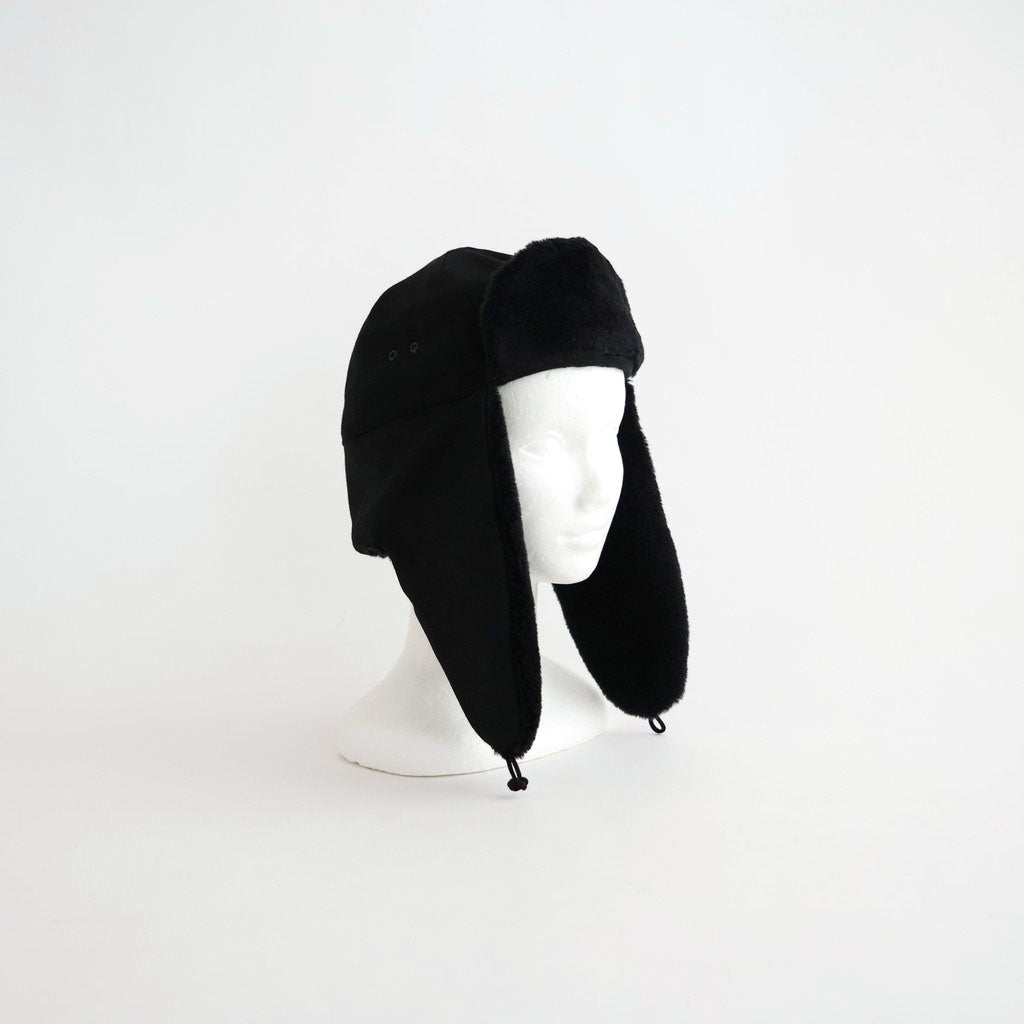 DRY WOOL BOMBER CAP #BLACK [NO.301382]