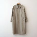LIGHT WOOL MAX GABARDINE COAT #KHAKI BEIGE CHAMBRAY [A26SC06MG]