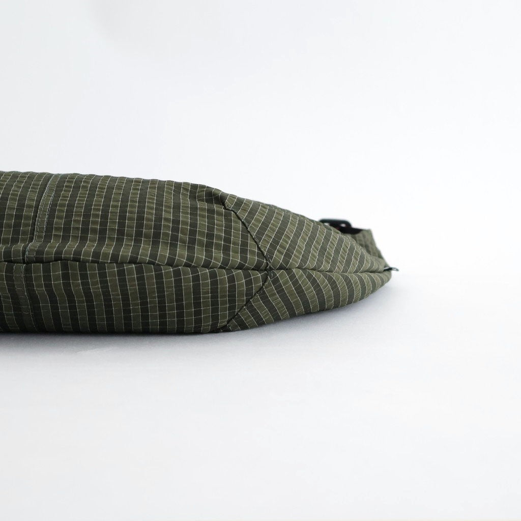 エステルグリッドチェック ショルダーバッグ #KHAKI [HQ-K202-051]