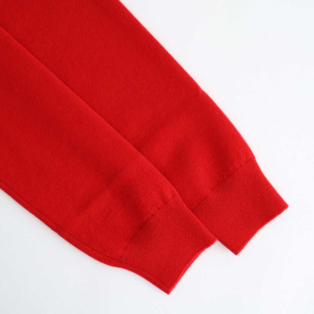 HIGH TWIST WOOL KNIT P/O #RED [A25AP05CK]
