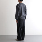 Silicon Poplin Two Tuck Easy Pants #BLACK [GM251-40148]