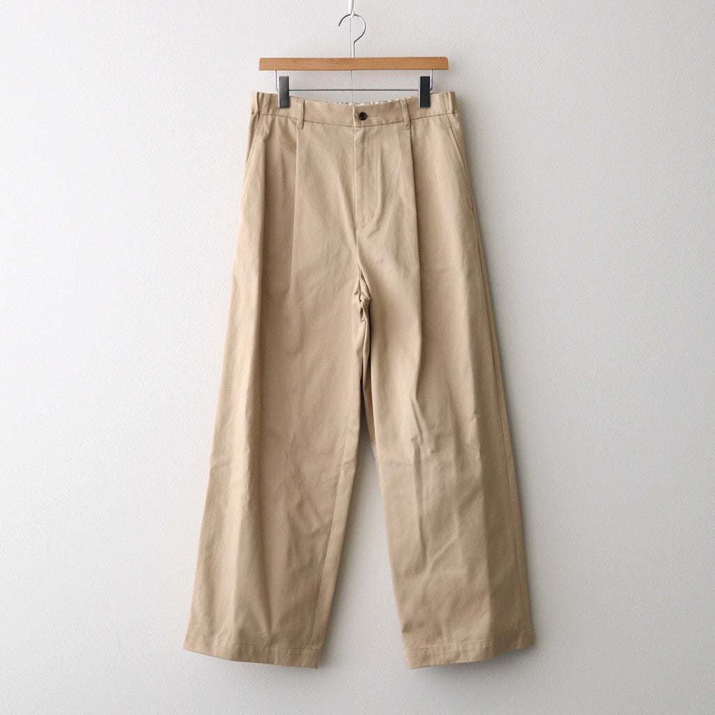 Westpoint Chino Wide Straight Trousers #BEIGE [GM243-40069B]