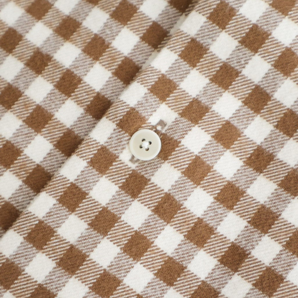 Button Shirt Flap Pocket #BROWN-CH [13052108]